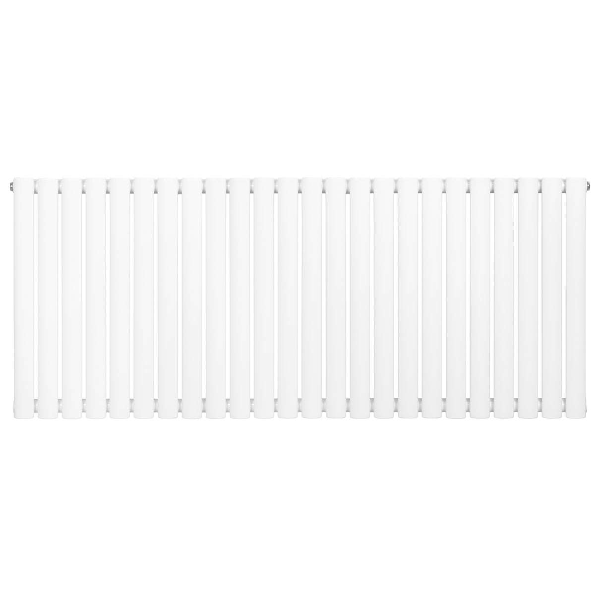 Radiateur à colonnes ovales blanc, 600 x 1440 mm, avec une finition lisse et un design élégant, idéal pour un chauffage efficace