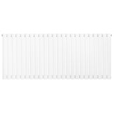 Radiateur à colonnes ovales blanc, 600 x 1440 mm, avec une finition lisse et un design élégant, idéal pour un chauffage efficace