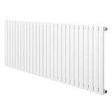 Radiateur à colonnes ovales blanc, 1 panneau, dimensions 600 x 1620 mm, surface lisse et moderne, idéal pour un intérieur élégant