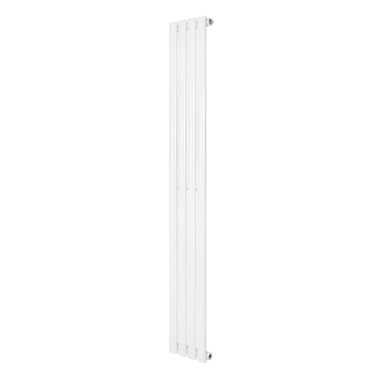 Radiateur à colonnes ovales blanc, 1 panneau, dimensions 1600 x 240 mm, design moderne et épuré, surface lisse et brillante