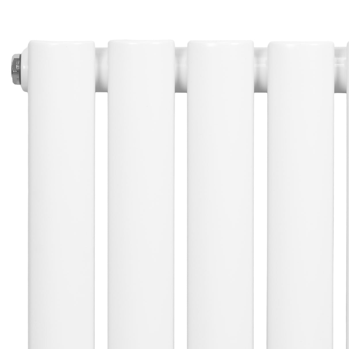 Radiateur à colonnes ovales blanc, 1 panneau, dimensions 1600 x 240 mm, surface lisse et brillante, design moderne et élégant