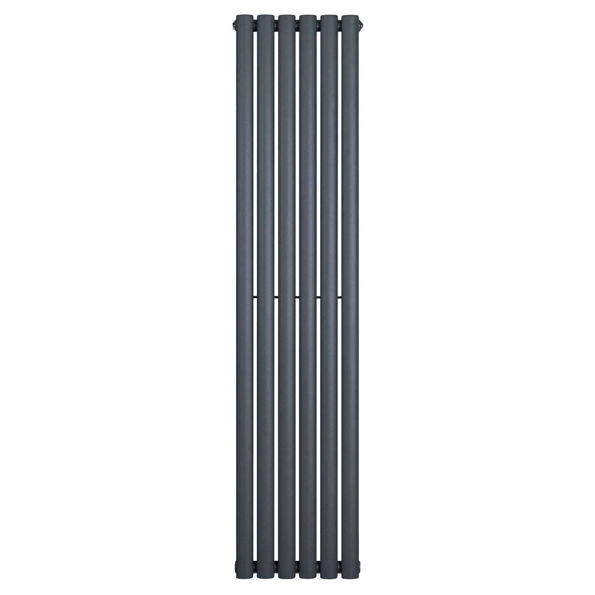 Radiateur à colonnes ovales gris anthracite, 1 panneau, dimensions 1600 x 360 mm, design moderne et épuré, surface lisse et élégante