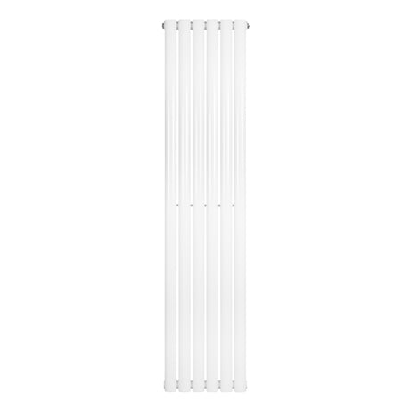 Radiateur à colonnes ovales blanc, 1 panneau, dimensions 1600 x 360 mm, surface lisse et moderne, idéal pour un intérieur élégant