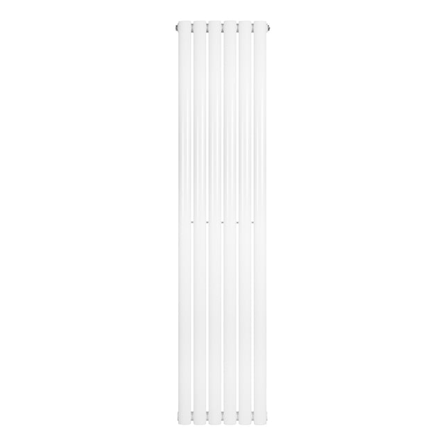 Radiateur à colonnes ovales blanc, 1 panneau, dimensions 1600 x 360 mm, surface lisse et moderne, idéal pour un intérieur élégant