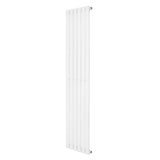 Radiateur à colonnes ovales blanc, 1600 x 360 mm, avec une finition lisse et moderne, idéal pour un chauffage efficace et esthétique