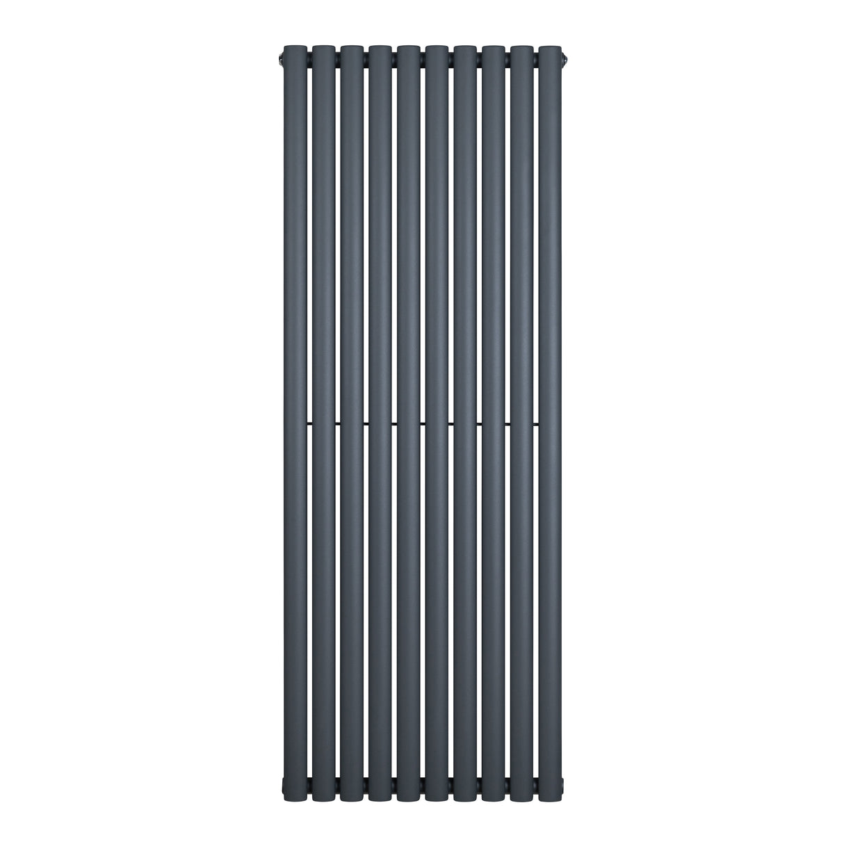 Radiateur à colonnes ovales gris anthracite, 1 panneau, dimensions 1600 x 600 mm, surface lisse et moderne, idéal pour un intérieur contemporain