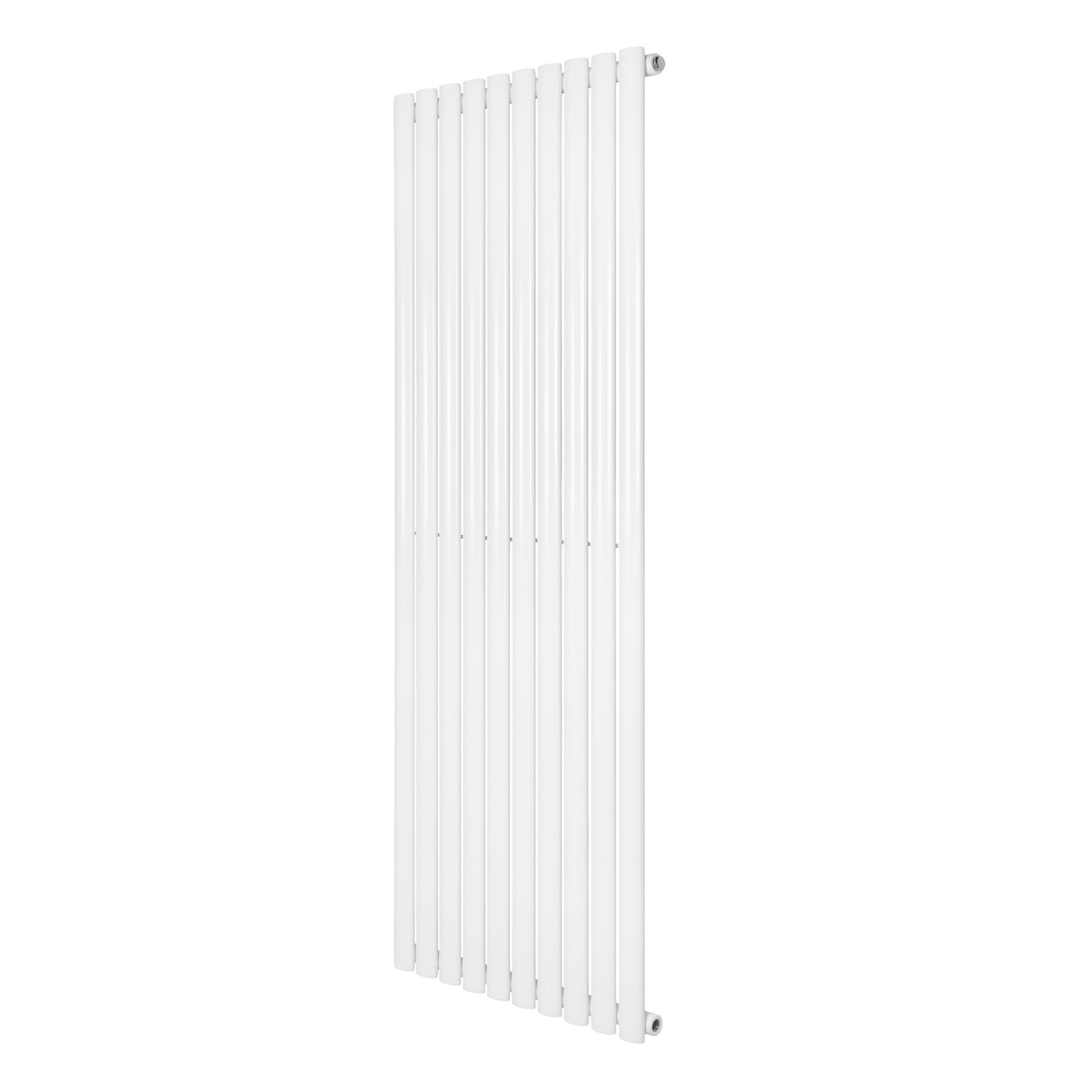 Radiateur à colonnes ovales blanc, 1600 x 600 mm, avec une finition lisse et moderne, idéal pour un intérieur élégant et contemporain