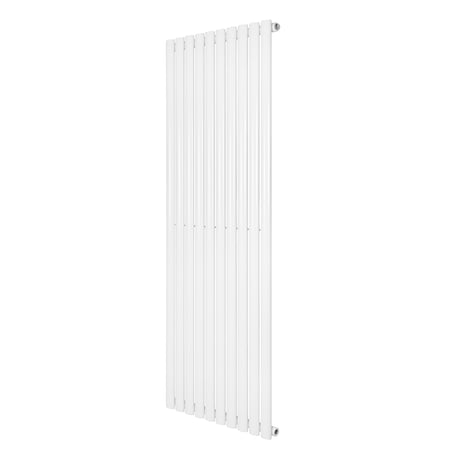 Radiateur à colonnes ovales blanc, 1600 x 600 mm, avec une finition lisse et moderne, idéal pour un intérieur élégant et contemporain