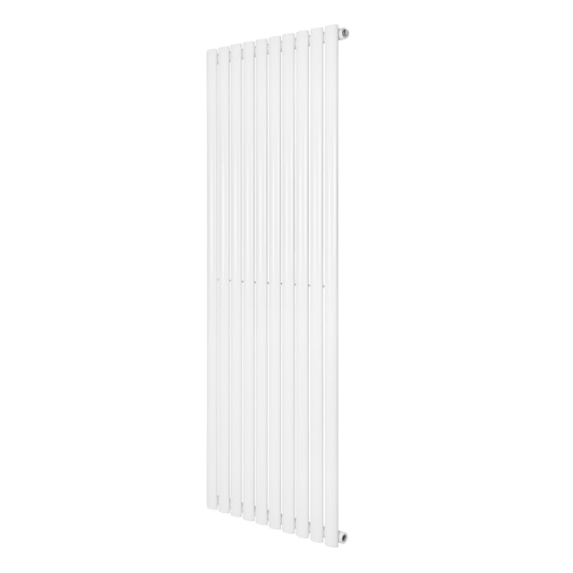 Radiateur à colonnes ovales blanc, 1600 x 600 mm, avec une finition lisse et moderne, idéal pour un intérieur élégant et contemporain