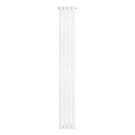 Radiateur à colonnes ovales blanc, 1800 x 240 mm, avec une finition lisse et moderne, idéal pour un chauffage efficace et élégant