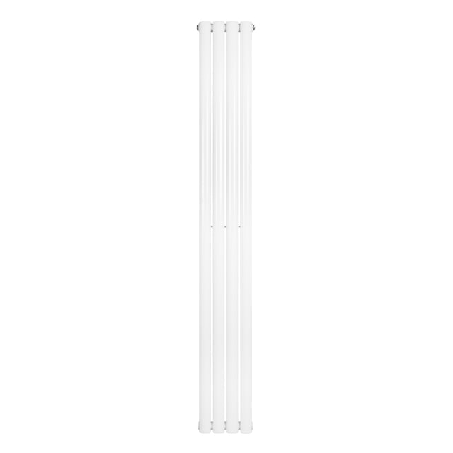 Radiateur à colonnes ovales blanc, 1800 x 240 mm, avec une finition lisse et moderne, idéal pour un chauffage efficace et élégant