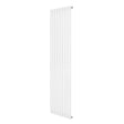 Radiateur à colonnes ovales blanc, 1800 x 480 mm, design moderne et épuré, surface lisse et finition brillante, idéal pour le chauffage intérieur