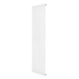 Radiateur à colonnes ovales blanc, 1800 x 480 mm, design moderne et épuré, surface lisse et finition brillante, idéal pour le chauffage intérieur