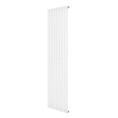 Radiateur à colonnes ovales blanc, 1800 x 480 mm, design moderne et épuré, surface lisse et finition brillante, idéal pour le chauffage intérieur
