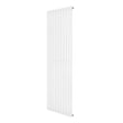Radiateur à colonnes ovales blanc, 1800 x 600 mm, avec surface lisse et design moderne, idéal pour un chauffage efficace et esthétique