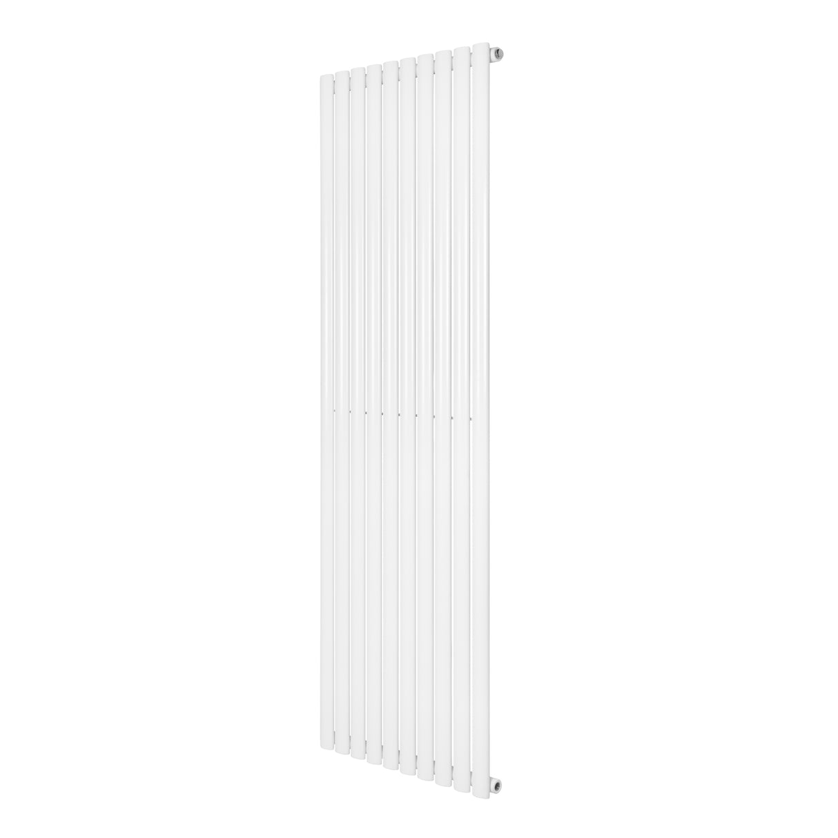 Radiateur à colonnes ovales blanc, 1800 x 600 mm, avec surface lisse et design moderne, idéal pour un chauffage efficace et esthétique