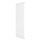 Radiateur à colonnes ovales blanc, 1800 x 600 mm, avec surface lisse et design moderne, idéal pour un chauffage efficace et esthétique