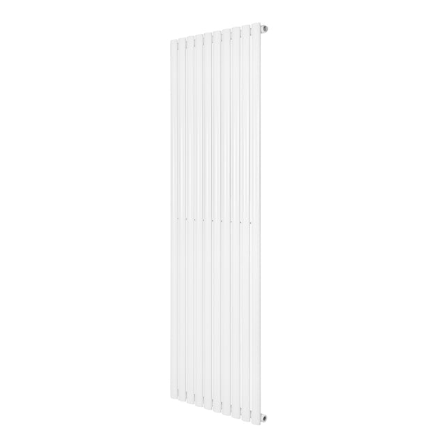 Radiateur à colonnes ovales blanc, 1800 x 600 mm, avec surface lisse et design moderne, idéal pour un chauffage efficace et esthétique