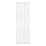 Radiateur à colonnes ovales blanc, 1800 x 600 mm, avec une finition lisse et moderne, idéal pour un chauffage efficace et élégant