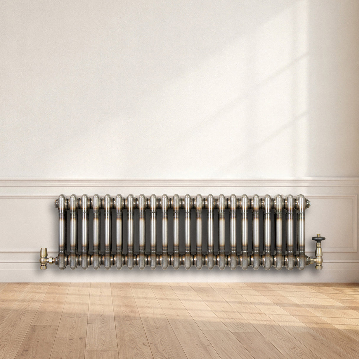 Radiateur Traditionnel à 2 Colonnes - 300 x 1010 mm - Métal Brut
