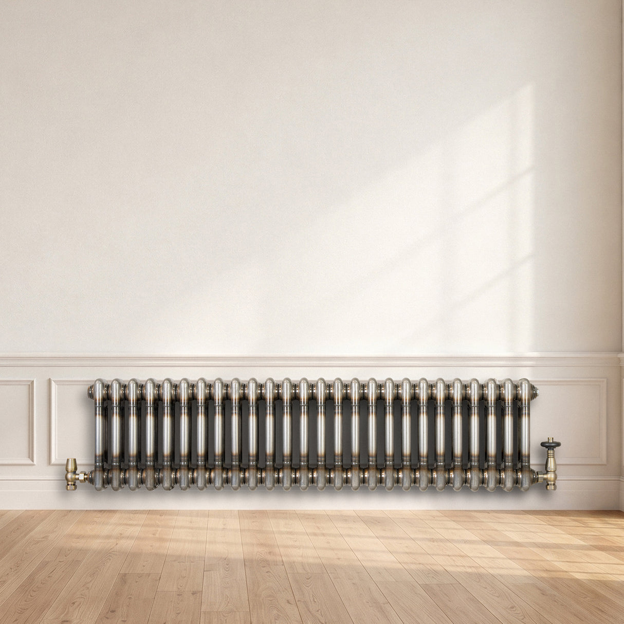 Radiateur Traditionnel à 2 Colonnes - 300 x 1190 mm - Métal Brut