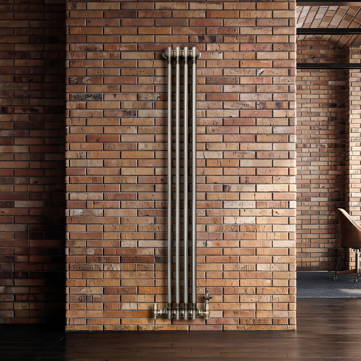 Radiateur Traditionnel à 2 Colonnes - 1500 x 200 mm - Métal Brut