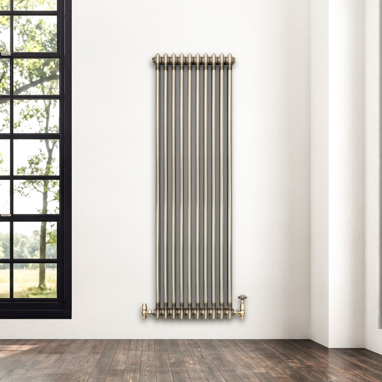 Radiateur Traditionnel à 2 Colonnes - 1500 x 470 mm - Métal Brut