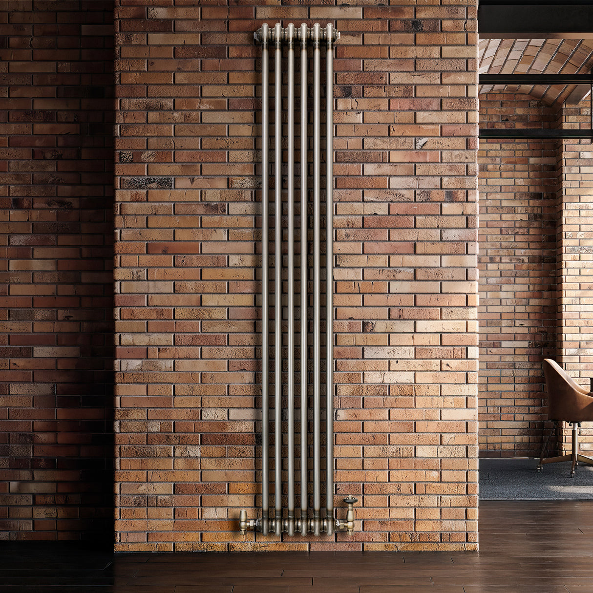 Radiateur Traditionnel à 2 Colonnes - 1800 x 290 mm - Métal Brut