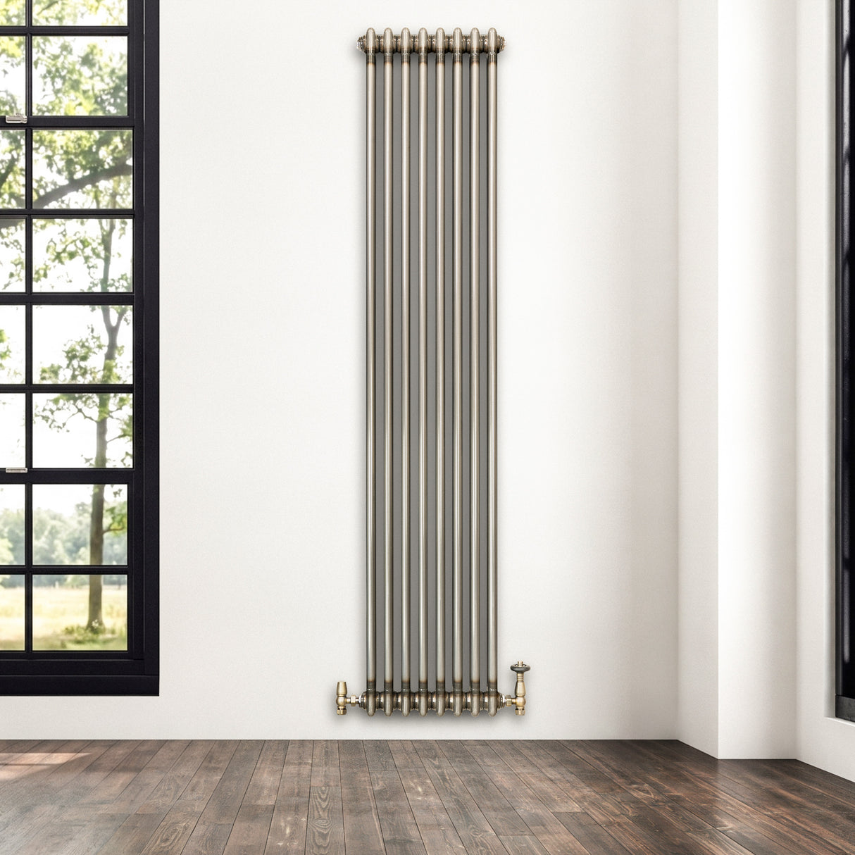 Radiateur Traditionnel à 2 Colonnes - 1800 x 380 mm - Métal Brut