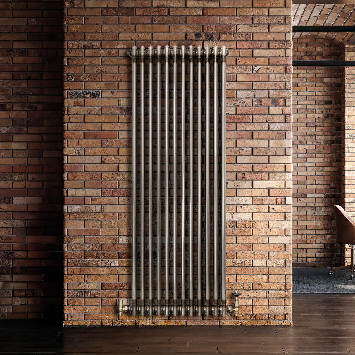 Radiateur Traditionnel à 2 Colonnes - 1800 x 560 mm - Métal Brut
