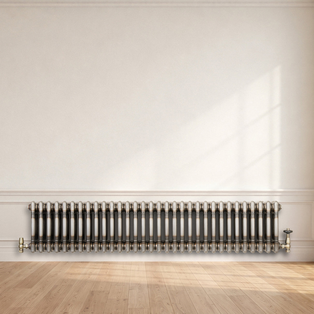 Radiateur Traditionnel à 3 Colonnes - 300 x 1460 mm - Métal Brut