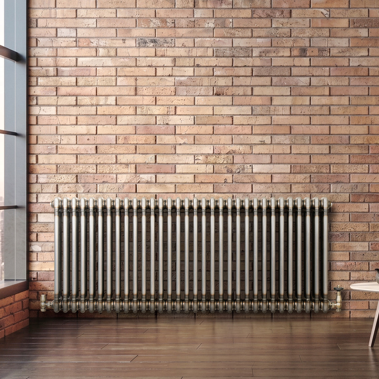 Radiateur Traditionnel à 3 Colonnes - 600 x 1460 mm - Métal Brut