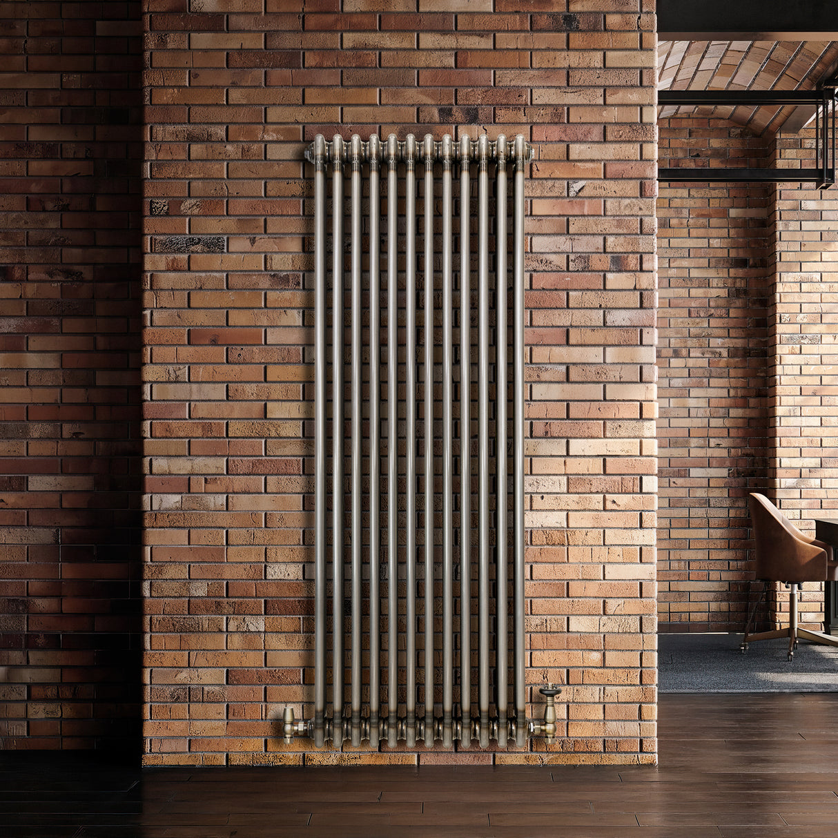 Radiateur Traditionnel à 3 Colonnes - 1500 x 560 mm - Métal Brut