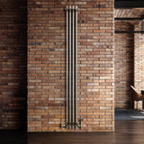 Radiateur Traditionnel à 3 Colonnes - 1800 x 200 mm - Métal Brut