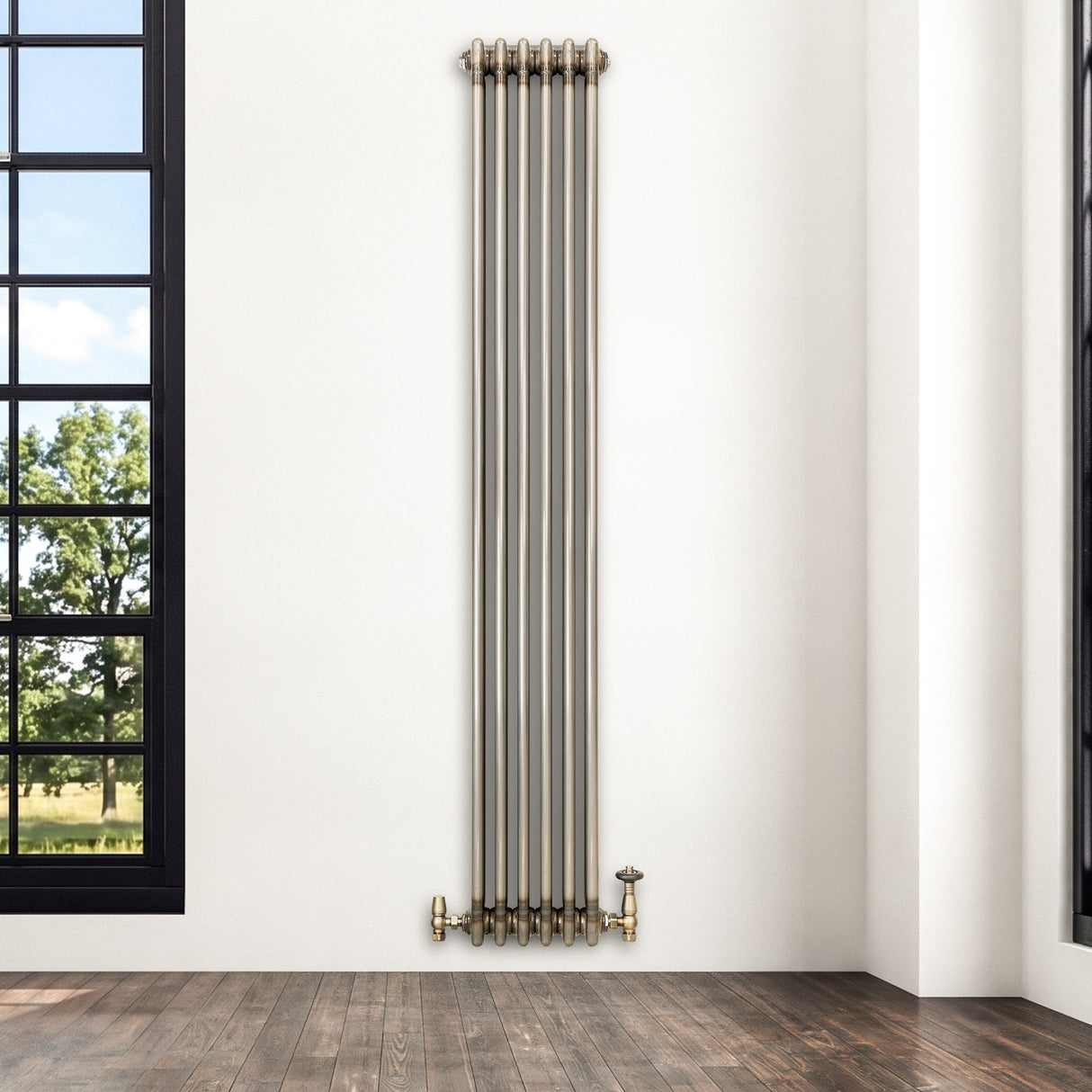 Radiateur Traditionnel à 3 Colonnes - 1800 x 290 mm - Métal Brut