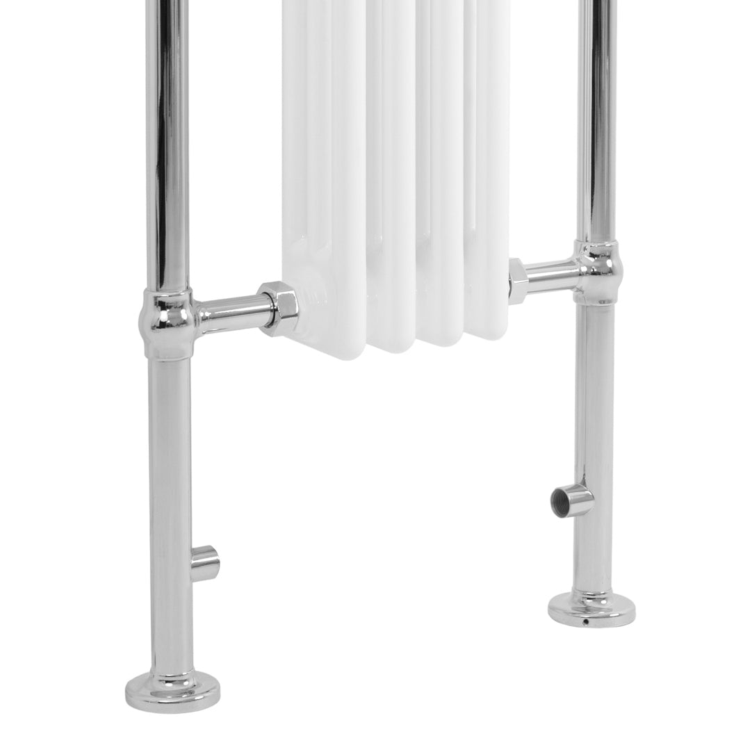 Radiateur Traditionnel Sèche-Serviettes - 950 mm x 480 mm - Blanc