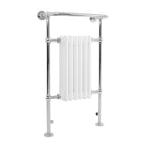 Radiateur Traditionnel Sèche-Serviettes - 950 mm x 570 mm - Blanc