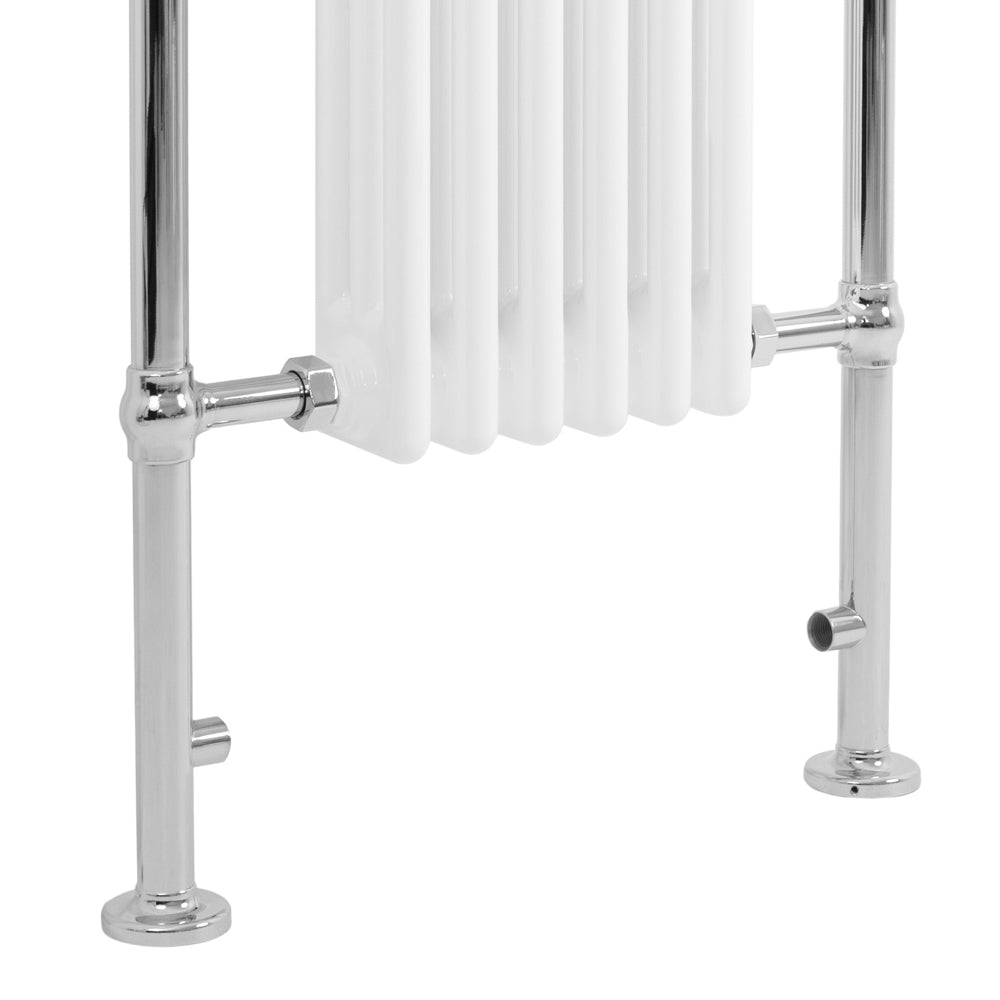Radiateur Traditionnel Sèche-Serviettes - 950 mm x 570 mm - Blanc