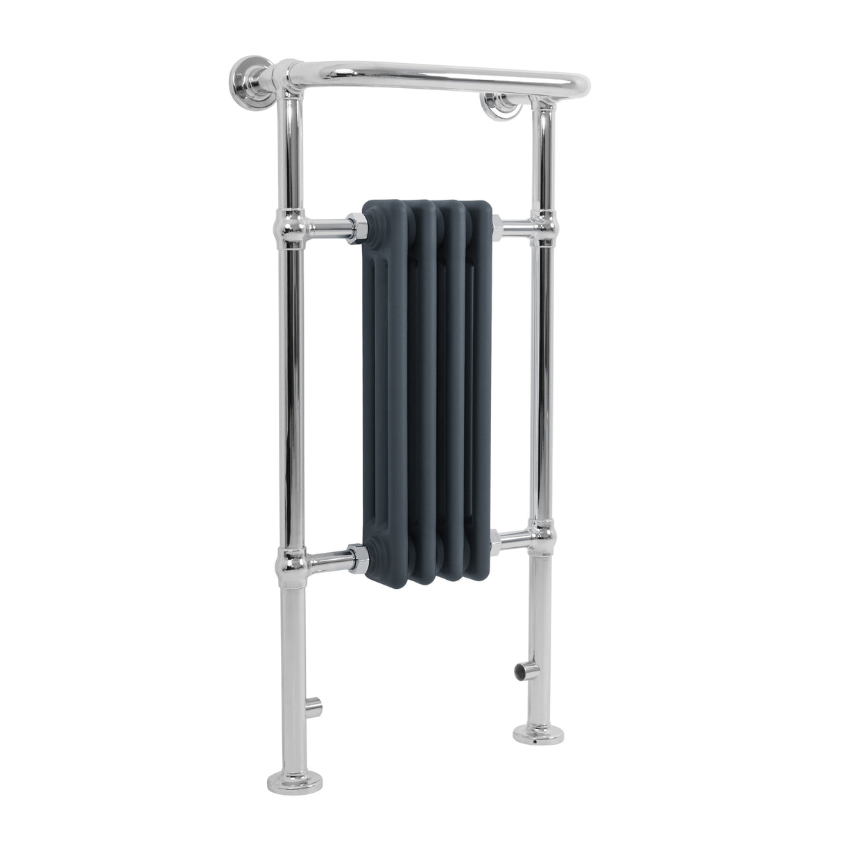 Radiateur Traditionnel Sèche-Serviettes - 950 mm x 480 mm - Gris Anthracite