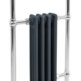 Radiateur Traditionnel Sèche-Serviettes - 950 mm x 480 mm - Gris Anthracite