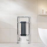 Radiateur Traditionnel Sèche-Serviettes - 950 mm x 480 mm - Gris Anthracite