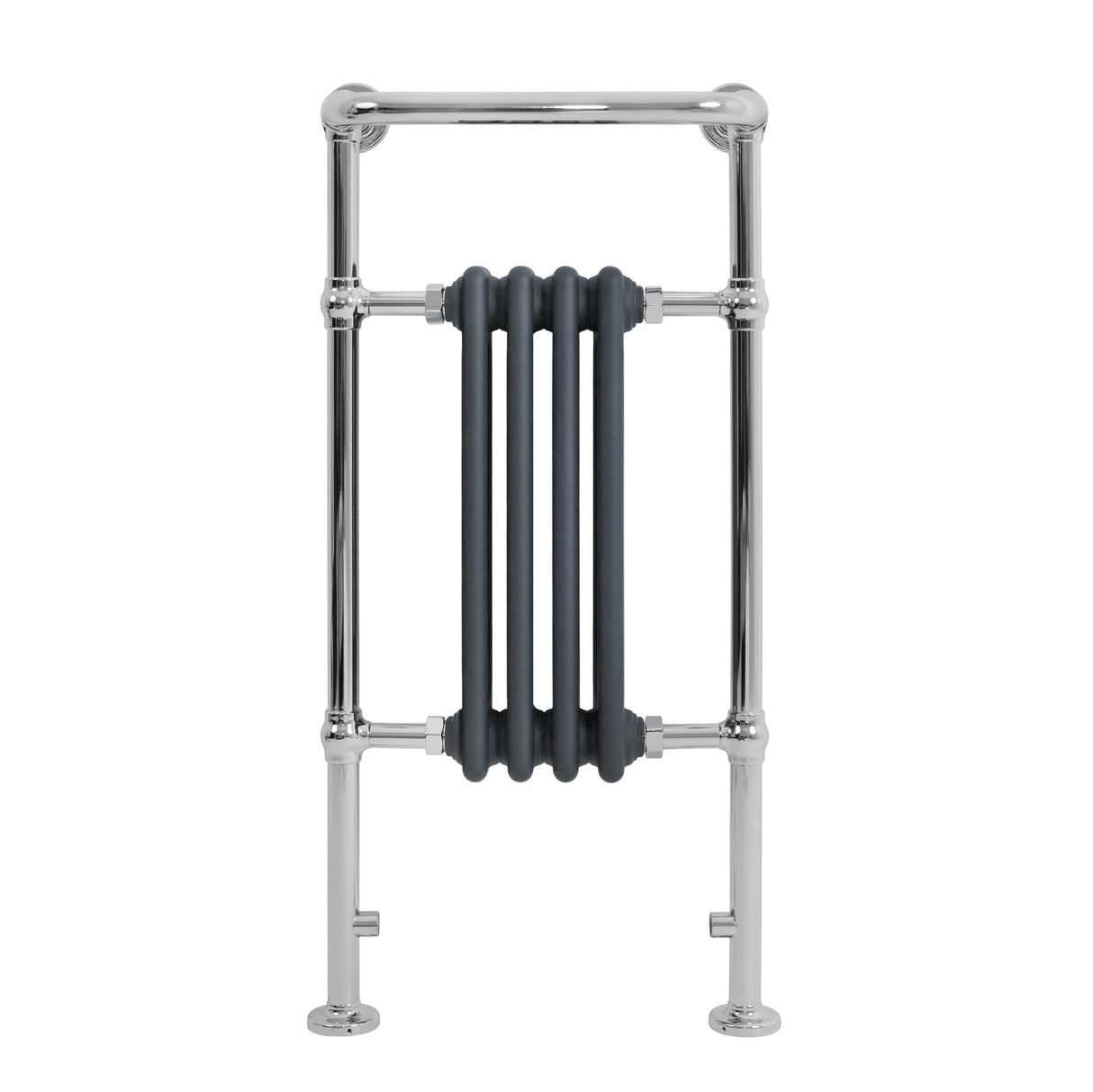 Radiateur Traditionnel Sèche-Serviettes - 950 mm x 480 mm - Gris Anthracite