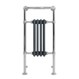 Radiateur Traditionnel Sèche-Serviettes - 950 mm x 480 mm - Gris Anthracite