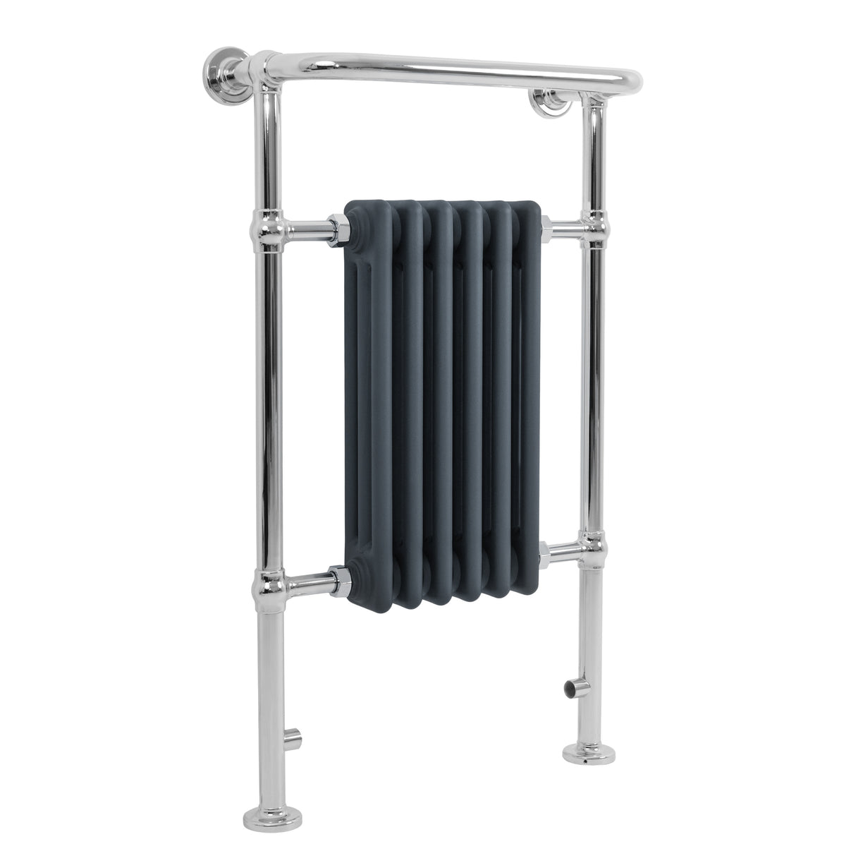 Radiateur Traditionnel Sèche-Serviettes - 950 mm x 570 mm - Gris Anthracite