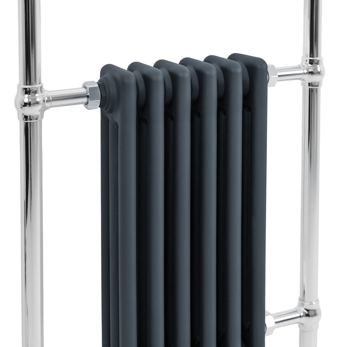 Radiateur Traditionnel Sèche-Serviettes - 950 mm x 570 mm - Gris Anthracite