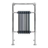Radiateur Traditionnel Sèche-Serviettes - 950 mm x 570 mm - Gris Anthracite