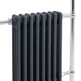 Radiateur Traditionnel Sèche-Serviettes - 950 mm x 660 mm - Gris Anthracite