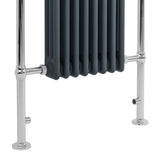 Radiateur Traditionnel Sèche-Serviettes - 950 mm x 660 mm - Gris Anthracite