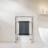 Radiateur Traditionnel Sèche-Serviettes - 950 mm x 660 mm - Gris Anthracite