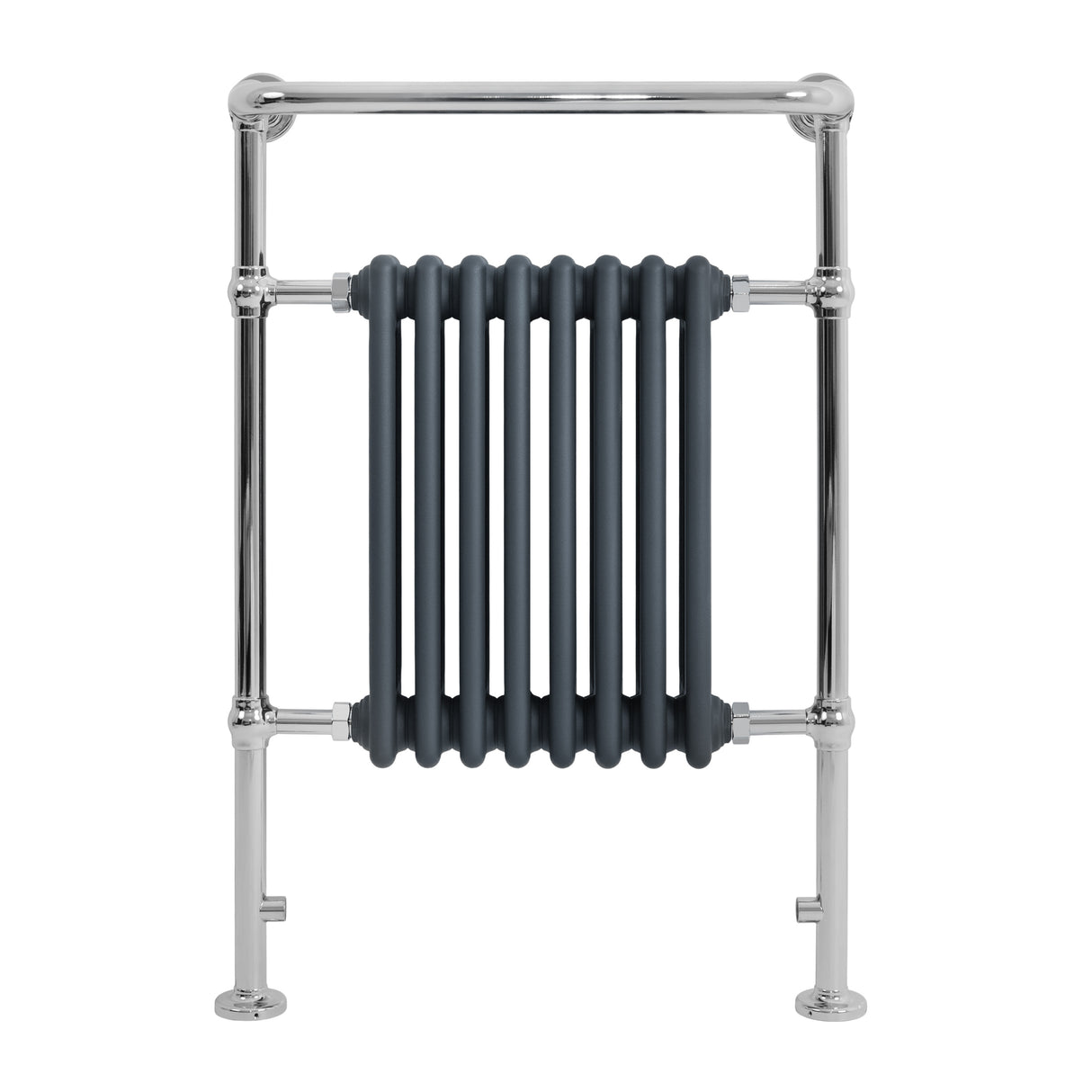 Radiateur Traditionnel Sèche-Serviettes - 950 mm x 660 mm - Gris Anthracite